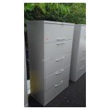 Five drawer metal filing cabinet 64" tall does