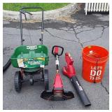 Group lot, includes electric leaf blower,