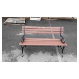 Park bench four feet long