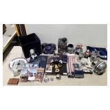 Dallas Cowboy fan lot, mugs, helmets, keychains,