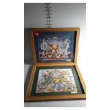 Framed prints, teddy bear themed by Nita Showers,