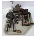 3 Meat grinders - Keystone #10, Steinfeld No. 21,