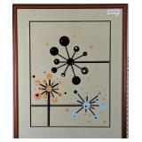 Mid-century modern Atomic Starburst 24.5 by 30 in