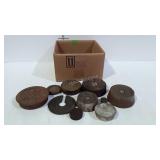 Box of scale weights, 10-pcs total