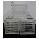 7 Glass bricks - 8 x 8 x 4" thick