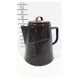 Enamel campfire coffee pot