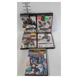 Video games, four Playstation 2 games and a