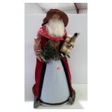 Cowboy Santa figure, 33" tall