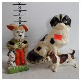 Dog figurine group