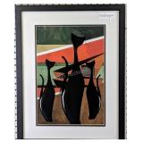 Mid-century modern cat, 17.25 by 21.25 in