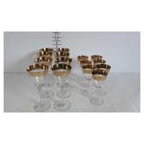 Avitra crystal stemware, made in Romania, eight