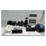 Electronics group, wall heater, telephones, Ford