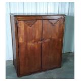 Walnut Wardrobe Top reclaimed as Storage Cabinet,