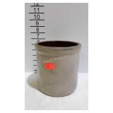 Half gallon stoneware crock, white