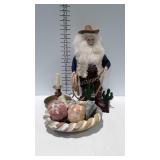 Decor - brass candlestick holder, Cowboy statue, &