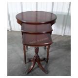 Nest of 3 Mahogany Side Stands, claw feet applied