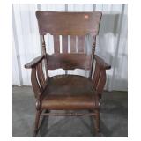 Rocking Chair. Waterfalls Style. Armed Rocker