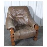 Living Room Easy Chair from yesteryear, leather