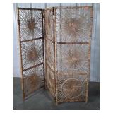 Divider Screen three 20x60" wicker panels