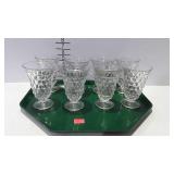 8 Fostoria footed goblets