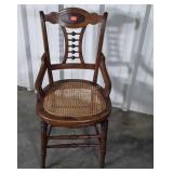 Victorian cane hip seated Side Chair