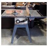 Craftsman 10" table saw on stand. Used condition