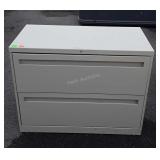 Two drawer filing cabinet, 36" long and 28" tall