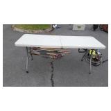 Six foot folding poly table