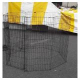 Eight panel dog pen, each panel is four feet tall