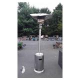 Patio propane heater seven feet tall, top is bent