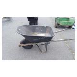 Poly wheelbarrow will need air in tire