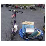 Group lot, includes razor scooter with charger,