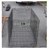 Large metal dog crate, missing bottom tray