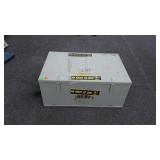 Metal storage trunk