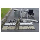 Blue light special includes galvanized trashcan,