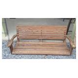 Porch swing five feet long