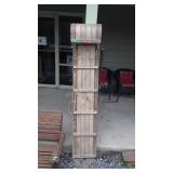 Wooden toboggan sled
