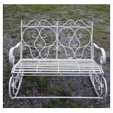 Metal rocker sofa 43" long