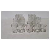 Mason canning jars, 17 pint size, 2 1/2 pints and
