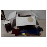 Office supplies, coin sorter, hanging file