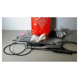 Badminton set with box.