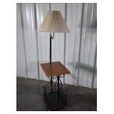 Lamp Table Combo, with pleated Shade