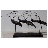 Metal shore birds statue, beautiful workmanship