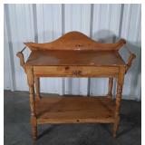 Pine Wash Stand left side towel bar is broke and