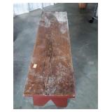 Lovely 42" painted Bench seat 18" high