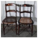 Two cane seat Chairs