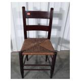 Early mule ear cane seat side chair