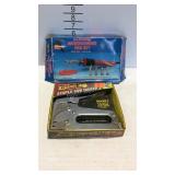 All purpose wood burning pen set and staple gun