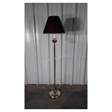 Home Goods Brass Floor Lamp with pleated shade