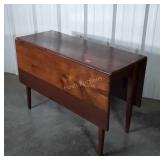 Primitive Walnut Gateleg Drop Leaf 42" Banquet